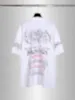 24SS早春のメンズデニムシャツショーツイタリアパリメンズハイストリートファッション半袖OS Tシャツ夏の通気性ティーZB0227