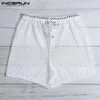 Calzoncillos INCERUN Moda Malla Boxers Hombres Ver a través de Sexy Party Nightclub Shorts Ropa interior Bragas transparentes Homeware 2024