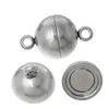 20 pcs Stainless Steel Magnetic Clasps Round dull For Jewelry making necklace Bracelet DIY Jewelry Findings 2577