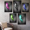 Paintings Metal Figure Statue Art Canvas Painting Posters and Prints Modern Lovers Sculpture Wall Pictures for Living Room Home Decoration