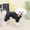 Jackor Pet Autumn and Winter Watertofow Snow Lycka till Fourleg Cotton Padded Coat Thicked Fluffy Warm Pet Winter Clothing Dog Coat