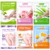 Voet 6Packs Exfoliating Foot Mask Scrub voet zorgvoeten Patches Sokken voor pedicure sokken voeten pellenmasker verwijdert eelt de dode huid