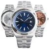 Luxury Men's Automatic Mechanical Watch 41mm 316l Arear inoxydable 8215 Mouvement bleu effet lumineux Montre de Luxe