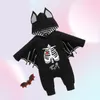 Jumpsuits Autumn Winter Born Infant Baby Boys Girls Halloween Bat Cosplay Costume Hooded Romper Jumpsuit Clothing Boy Kids Outfits1672304