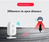 Rivelatore DarhoWelcome Chime Wireless Home Security 4 pezzi Sensore di movimento a infrarossi + 1 pz Kit campanello d'allarme Rilevatore di ingresso porta