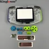 Fall ersättande superskärm len skalfodral för Nintendo Game Boy Advance GBA Housing Rubber Pads -knappar