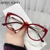 Monture de lunettes OEC CPO mode œil de chat lunettes optiques montures femmes Vintage lentille claire optique lunettes cadre Prescription montures de lunettes