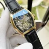 Vendita calda Montre Original Hollow Tourbillon Orologio meccanico automatico Orologi da polso da uomo Cinturini in vera pelle 42mm Orologio da uomo di lusso di qualità a specchio