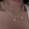 Female Banquet French Super Fairy Natural Pearl Pendant Necklace Temperament Simple Light Luxury Clavicle Chain Necklaces282D