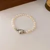 Choker Korean Pearl Chain Halsband Magnetic Heart Pendant For Women Girls 2024 Fashion Jewelry Bridal Engagement Presents