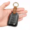 Läder nyckelfodral omslag FOB -nyckelringhållare för Volkswagen Sagitar CC Tiguan Magotan VW Passat Variant Accessories Keyring