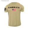 Men's T-Shirts New Men USA Flag T Shirt American Patriotic Cotton Graphic Tops Summer High Quality Comfy Crewneck Streetwear Gym Fitness Tees T240227