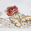 Nappe de table ronde en dentelle florale, couverture brodée rurale, décorations pour salle à manger, banquet, fête d'anniversaire, 1 pièces