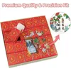 Quebra-cabeças Natal Advento Calendário Jigsaw Puzzle Caixa de Presente 1008pcs Puzzles Brinquedo 24 Dias Calendário de Contagem Regressiva Presente de Natal para Crianças AdultsL2403