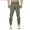 Pantalons pour hommes Joggers pantalons de survêtement pantalon décontracté homme couleur unie gymnase Fitness vêtements d'entraînement pantalon automne hiver mâle Crossfit survêtement T240227