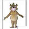 Mascotte un petit Costume d'écureuil marron avec bouche pour Adt à porter des Costumes de vêtements de livraison directe Dhr14