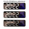 Wall Clocks Electronic Digital Clock Temperature And Humidity Display Night Mode Table Alarm For Home 12/24H LED