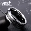 Bands Beier 100% Real Tungsten Man vrouwen Cool Fashion Wave patroon Tungsten ring huwelijkscadeau W037