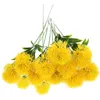 Decorative Flowers 15 Pcs Artificial Dandelion Faux Fake Ornament Plastic Simulation Adornment Office Decore