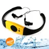 Oyuncular 8GB IPX8 Su Geçirmez Mp3 Oyuncu Kafası Dalış Yüzme Sörfü Su Altındaki Spor Müzik Oyuncuları