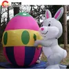 Nave libera attività all'aria aperta uova di Pasqua gonfiabili uova gonfiabili colorate per la celebrazione della Pasqua
