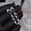 Orecchini a bottone Il regalo per la tua amata ragazza Orecchini OPal in argento sterling 925 Fahshion naturale reale