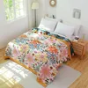 Filtar Nordiska bomullsfilt för sängar Summer Thin Quilt Office Tuppla vardagsrum soffa handduk boho dekor säng sprids ingen örngott