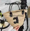 Totes Designer Sac Mode D'été Tissé Arc De Plage Seau De Paille Sac À Main De Luxe Sacs À Bandoulière Dhgate styléeendibagsH24227