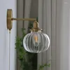 Lâmpada de parede puxar corrente nórdico moderno arandela ao lado do quarto banheiro espelho escada bola vidro wandlamp arandela luminaira decorações