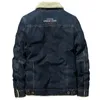 Herenjassen Winter Dikker Warm Denim Jasje Bont Dikke Fleece Casual Jeansjas Cowboy Parka Grote Maat 6XL Man