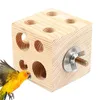 Other Bird Supplies Chew Toys 1PCS Safe Durable Wooden Blocks Chewing Toy For Parrot Multifunctional Cage Bite Pet Accessories