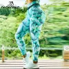 Outfit NADANBAO Autumn New Style Digital Printing Women's Tiedye Leggings High Waist Running Tght Fitness Workout Yoga Pants S3XL