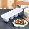 Caixa de ovo de armazenamento de cozinha bandeja portátil organizador 4 grade design geladeira conveniente acessórios de cozinha gadget