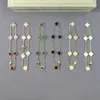Designer smycken lyxarmband länk kedja vanca mini liten klöver sex blomma handguld vit fritillaria armband l7ej