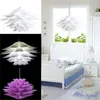 DIY Lotus Chandelier PP Pendant Lampshade Ceiling Room Decoration Puzzle Lights Modern Lamp Shade 35CM with Pendant lamp wire