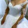 2024 princesa uma linha vestidos de casamento para mulheres mangas compridas luxo turco vestidos de noiva sem costas lantejoulas vestido de noiva moderno sem costas vestidos de noiva robes de mariee