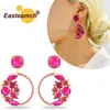 Dangle Earrings Elegant Sailor Moon Sparkly Crystal Round Large For Women 2024 Trendy Luxury Design Party Pendant Jewelry Gift