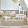 Ensemble de trois pièces en Latex à volants, jupe de lit, tapis de couchage d'été, Style princesse, siège doux, matelas rafraîchissant en tissu pour la maison