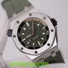 Relógios de marca Audemar Pigue AP Royal Oak Offshore 15720ST Relógio Masculino Abacate Automático Mecânico Suíço Famoso Relógio Diâmetro 42mm HB UVLB