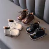 Outdoor Dimi 2023 Autumn Kids Baby Boots MicroFiber Leather Infant Shoes Fashion Soft Comfortabele 03 jaar kind Peuter schoenen