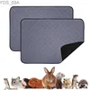 Autres fournitures pour chiens Lapin Guinée Pig Cage Liner Petits articles pour animaux de compagnie Tapis de literie antidérapant imperméable Tapis de pipi très absorbant pour accessoires de hamsters YQ240227