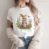 부활절 달걀 토끼 의류 그래픽 티셔츠 남성 여름 성인 면화 어린이 폴리 에스테르 최고 기독교 예수 240227