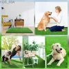 Altre forniture per cani Pet Toilet Training Pee Pad Traspirante Simulazione artificiale Prato Trainer Mat Portatile durevole Cani Gatti Vasino Lettiera Tappeto YQ240227