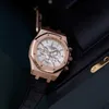 Relógio de pulso feminino de marca AP Relógio de pulso Epic Royal Oak Time 26320OR Relógio masculino 18k ouro rosa automático relógio esportivo mecânico mundialmente famoso relógio de luxo conjunto completo com um