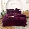 Mink Set, Long Plush Crystal Velvet Duvet Cover, Three or Four Piece Set