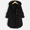 Women's Trench Coats Fitshinling In Outerwear Button Up Streetwear Plush Woman Winter 2024 Sale Fashion Solid Slim Cosy Jackets
