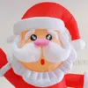 Heet verkopen van 10 mh (33ft) met blazer geleide opblaasbare kerstman Claus Blow Up Kerstman Kerstmis oude man luchtballon voor Xmas Decoration gratis schip naar deur