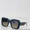 Designer retro okulary przeciwsłoneczne Poliparbonate Metal Square Duża kwadratowa okrągła metalowa etykieta M647 Women Luksusowe okulary przeciwsłoneczne UV400