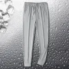 Pants BoweyLun Ice Silk Sports Casual Drawstring Pants Men Summer Ice Cool BEACHABE COMONTY TRY RACK LÅNG PANTER