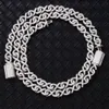 Custom Fashion 925 Sterling Silver Ice Out 9mm 13mm Wide Vvs Moissanite Diamond Rapper Bracelet Cuban Link Chain for Man